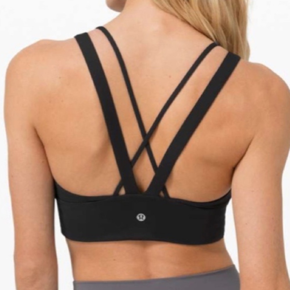 lululemon Pushing Limits Black Sports Bra